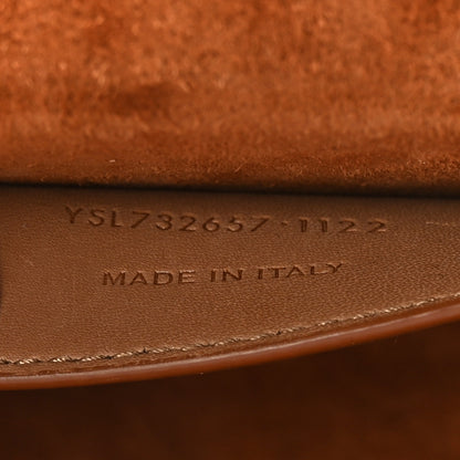 Saint Laurent Calfskin Monogram Take Away Box Dusty Vintage Brown Gold 7 of 11