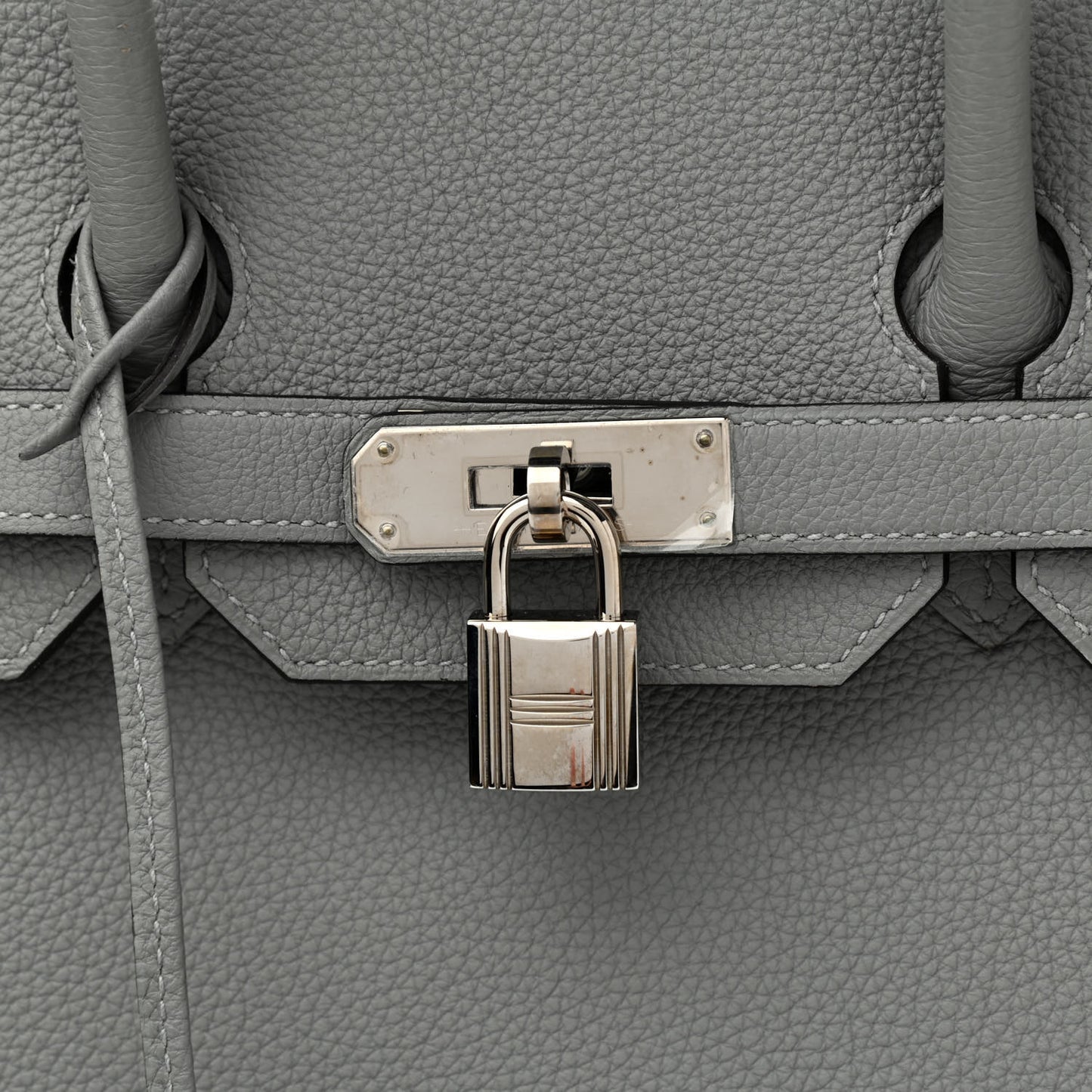 Togo Bi-Color Birkin 35 Gris Mouette Bleu Agate