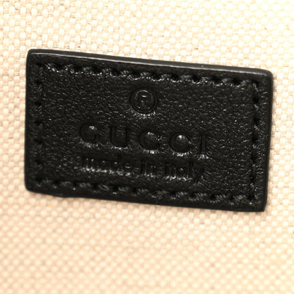Gucci Sakai Be Green Calfskin Diagonal Stitched Small Blondie Shoulder Bag Black 6 of 11
