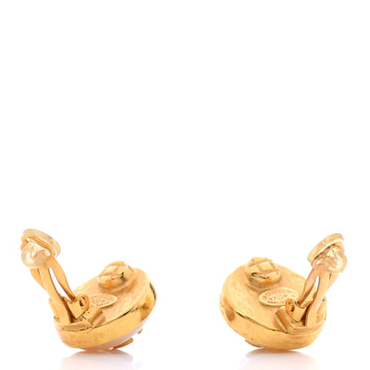 Chanel Pearl CC Clip On Earrings Gold 4 of 5
