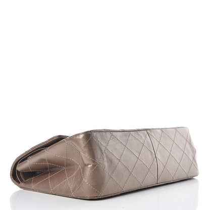 Chanel Metallic Aged Calfskin Quilted 2.55 Reissue 227 Flap Dark Gold 5 of 10
