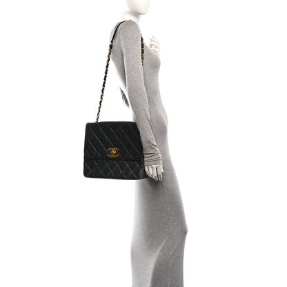 Chanel Caviar Quilted XL Single Flap Black 2 of 12