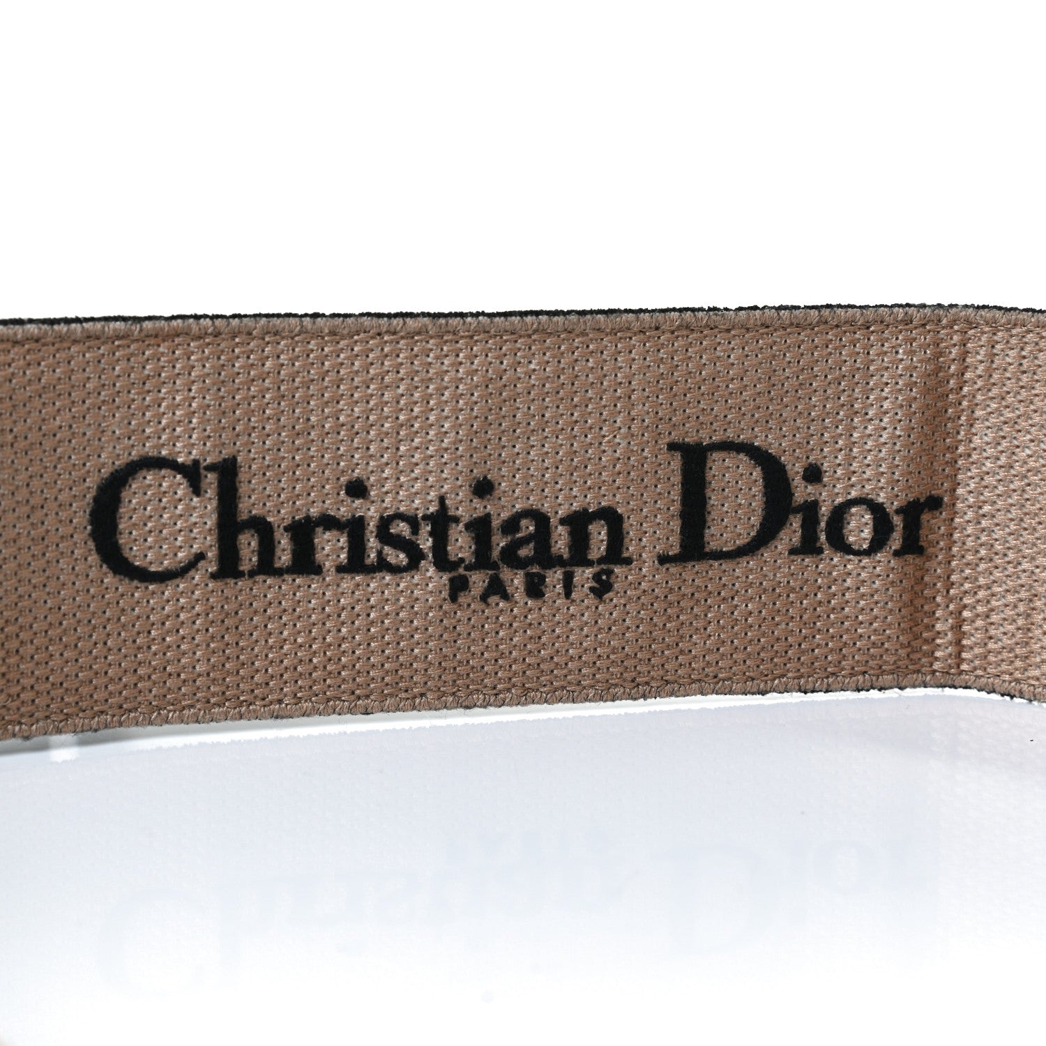 Christian Dior Canvas Embroidered Large Book Belt 85 34 Black Beige 4 of 8