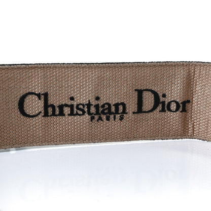 Christian Dior Canvas Embroidered Large Book Belt 85 34 Black Beige 4 of 8