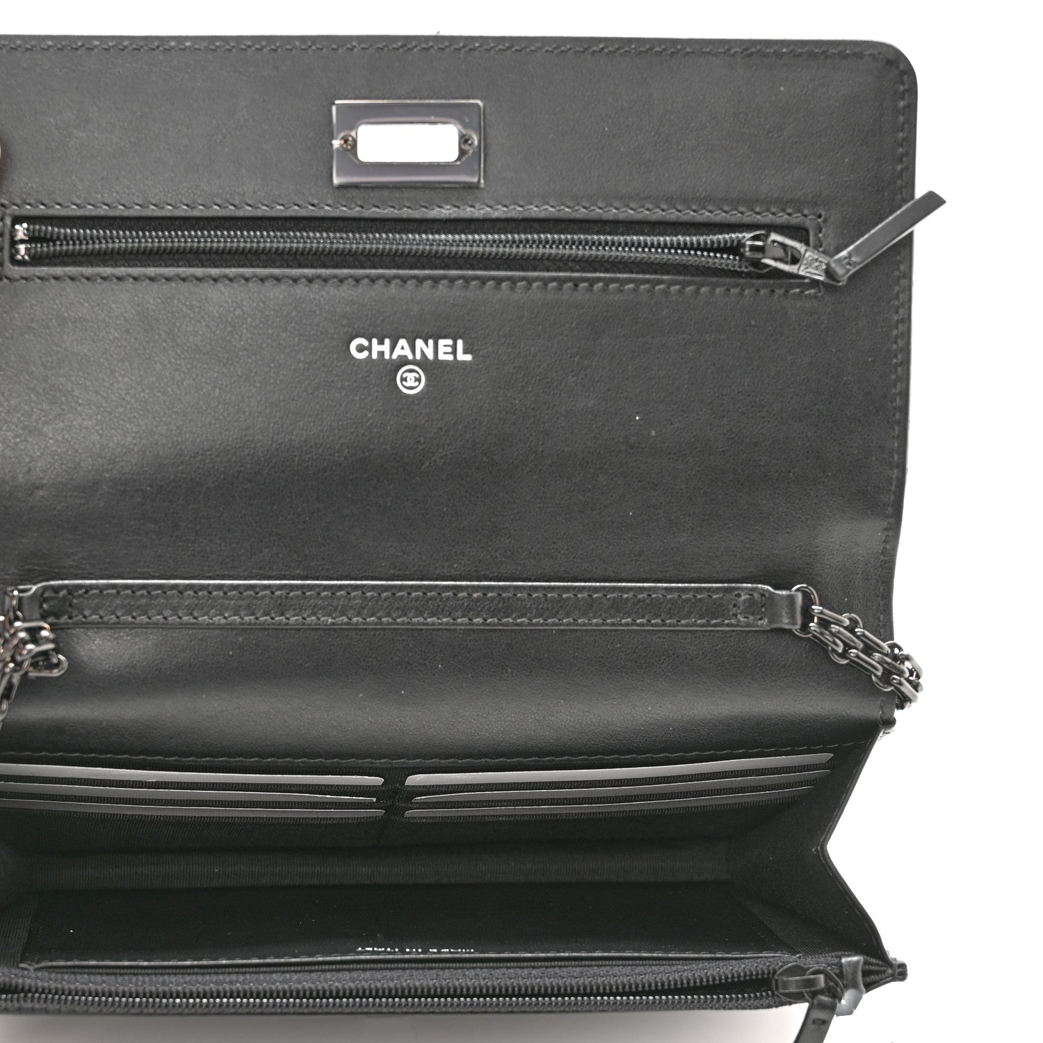 Chanel Aged Calfskin Quilted Reissue Wallet On Chain WOC So Black 5 of 11