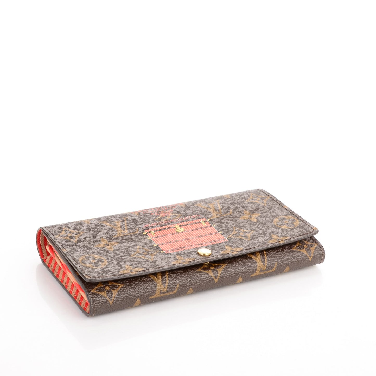 Monogram Trunks and Locks Sarah Wallet
