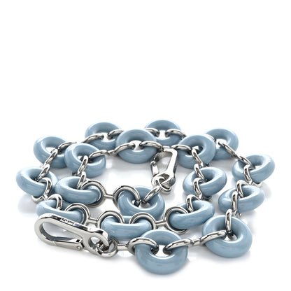 Loewe Brass Donut Chain Shoulder Strap Light Blue 1 of 4