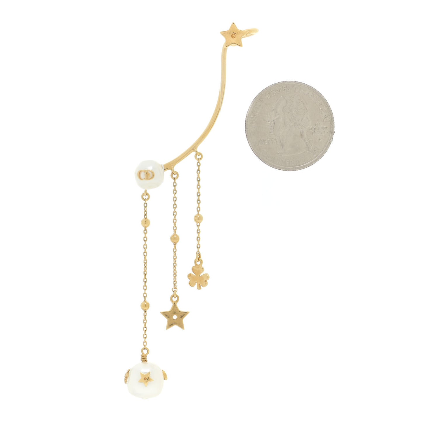Pearl Shiny-D Earring Gold