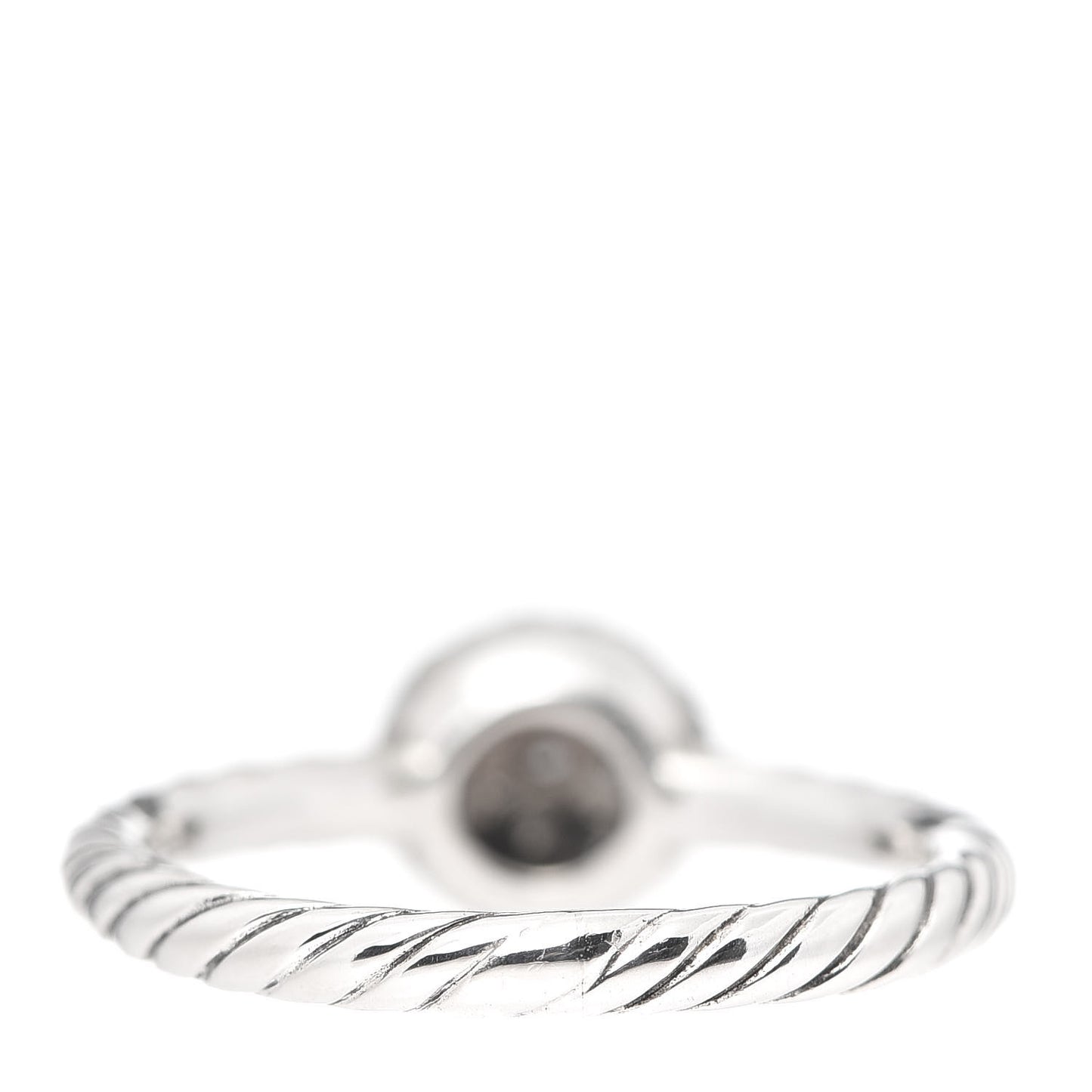 Sterling Silver Diamond Petite Pave Ring 51 5.75