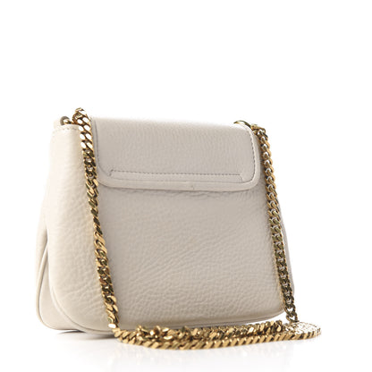 Gucci Pebbled Calfskin Small 1973 Chain Shoulder Bag Off White 2 of 10