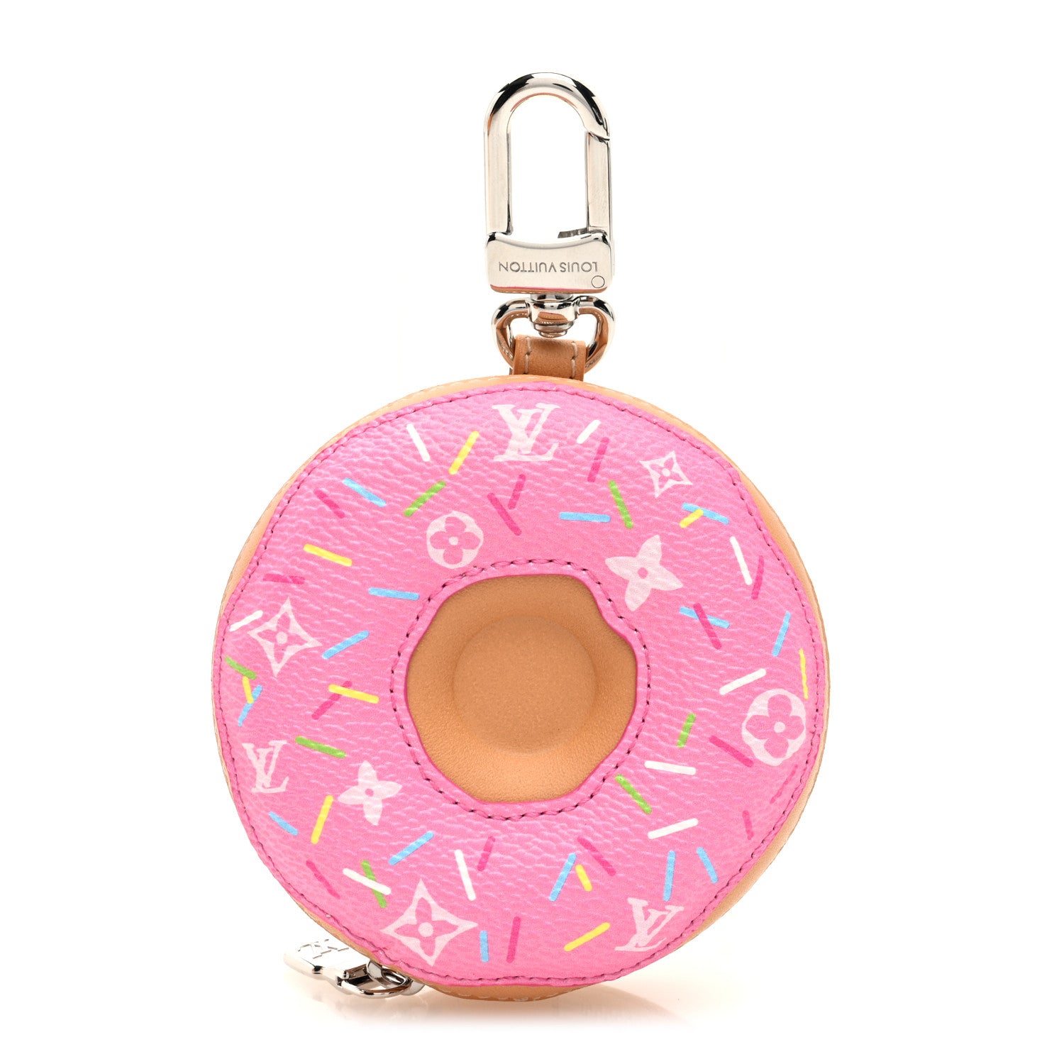 LOUIS VUITTON ドーナツ型キーホルダー Louis Vuitton LV Donut Bag Charm Key Holder Pink 1662767