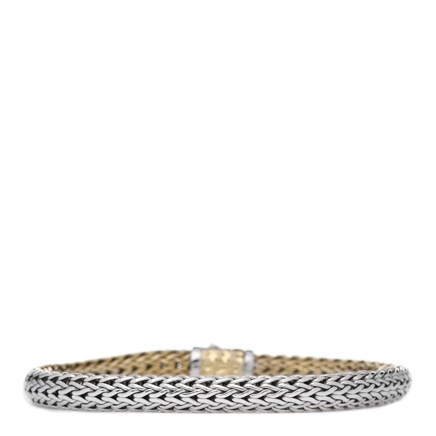 John Hardy Sterling Silver 18K Yellow Gold 5mm Classic Chain Reversible Bracelet 5 of 7
