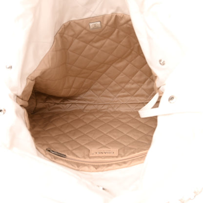 Chanel Shiny Calfskin Quilted Small Chanel 22 White 6 of 14