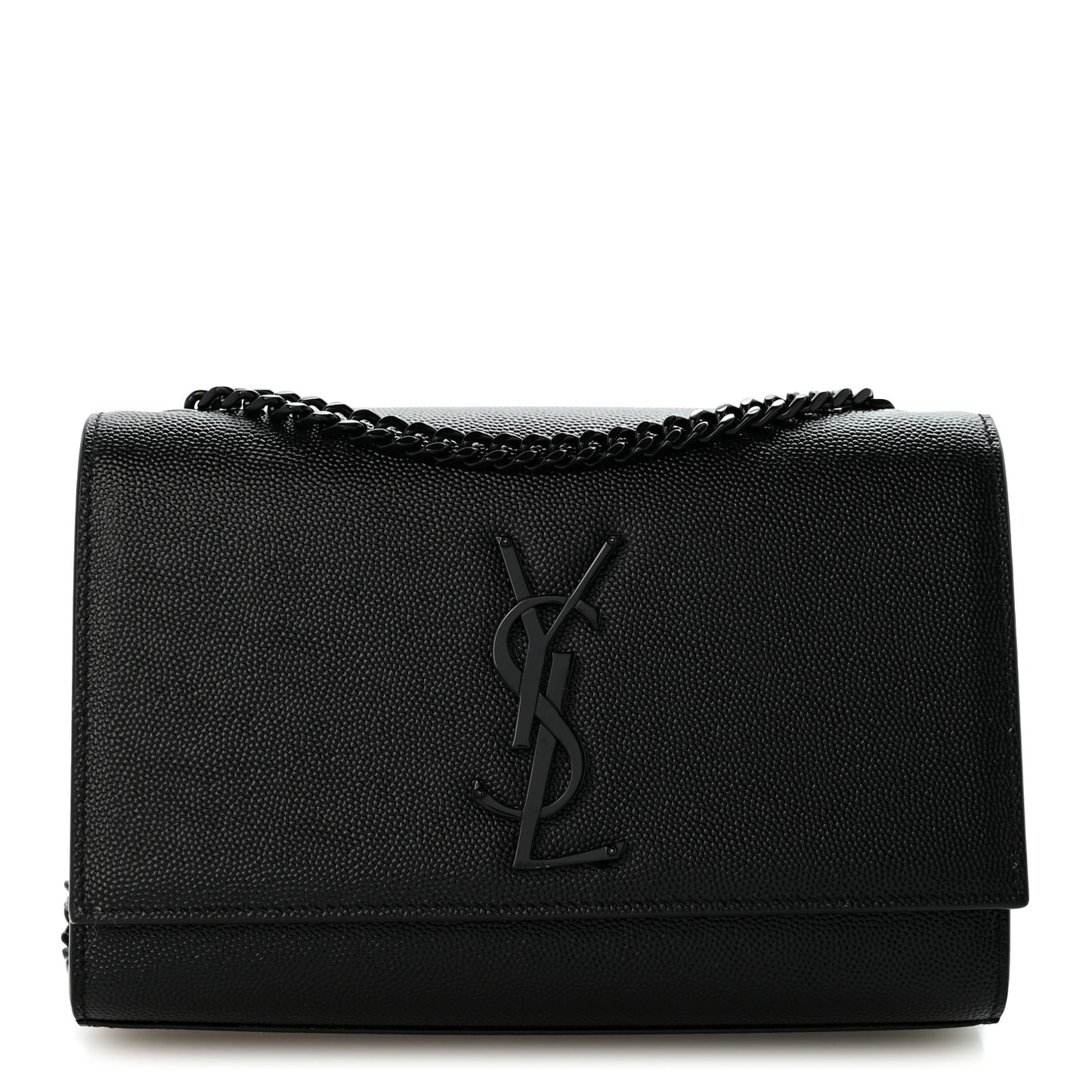 Grain De Poudre Small Monogram Monochrome Kate Satchel Black