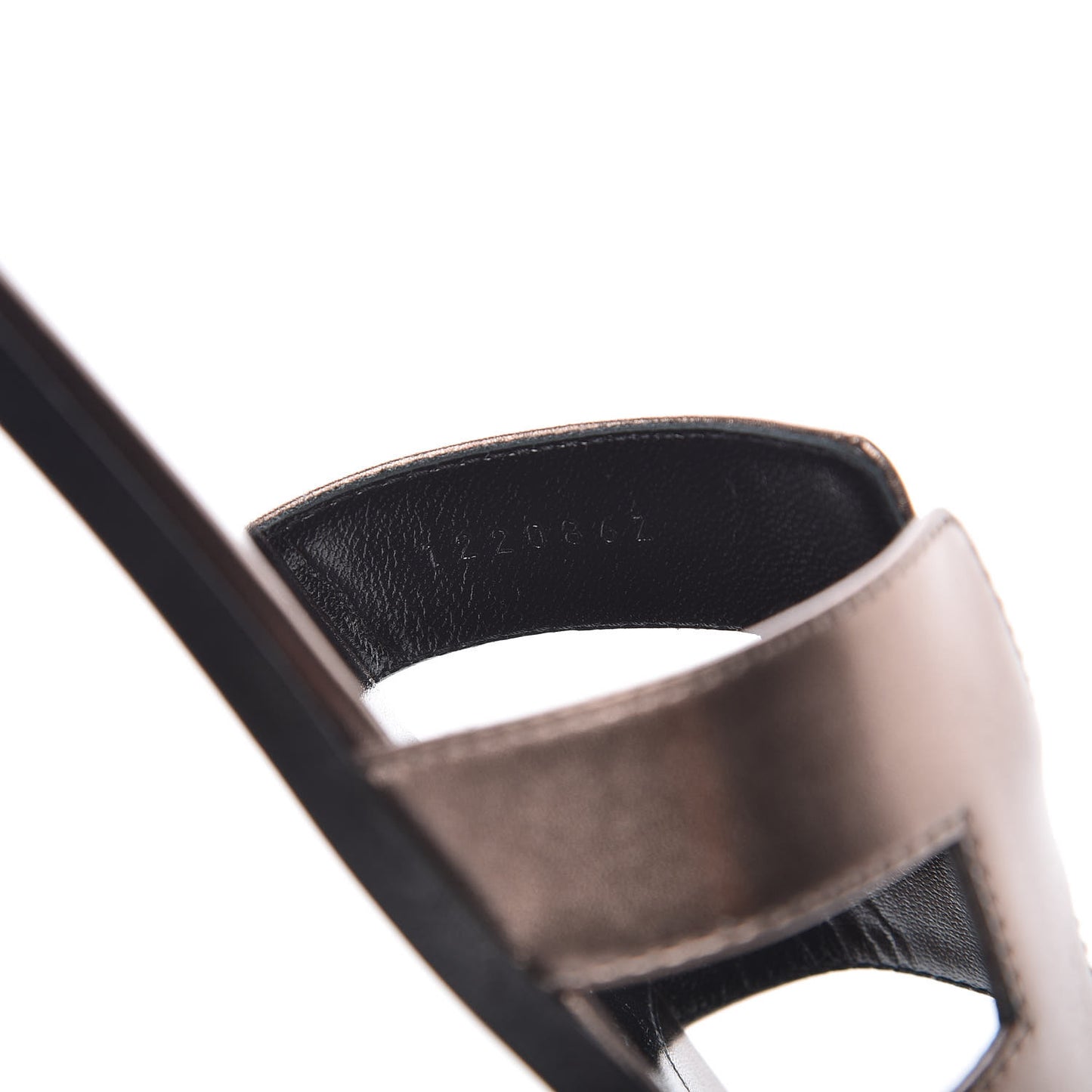 Metallic Nappa Oran Sandals 38.5 Or Vieilli