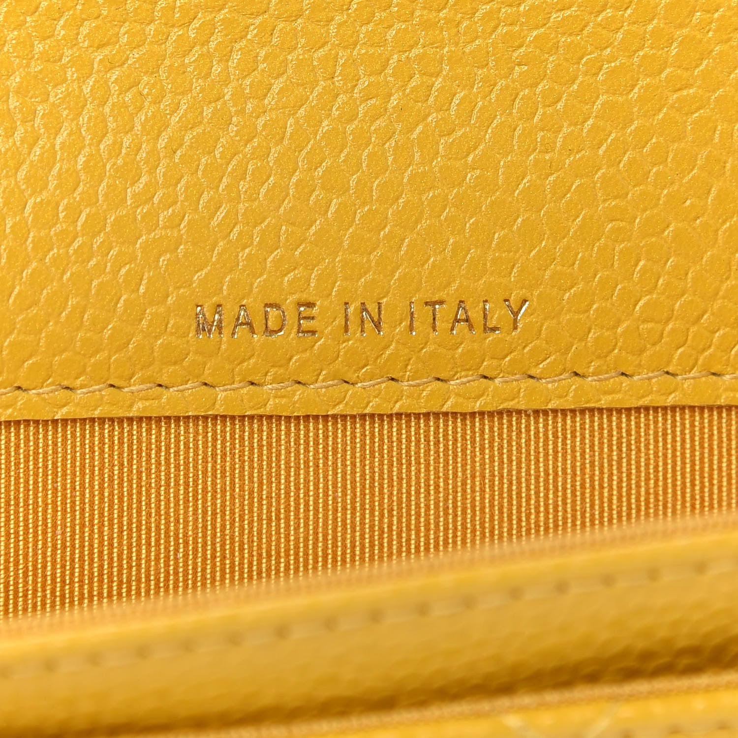 Chanel Caviar Quilted Flap Card Holder Yellow 7 of 9