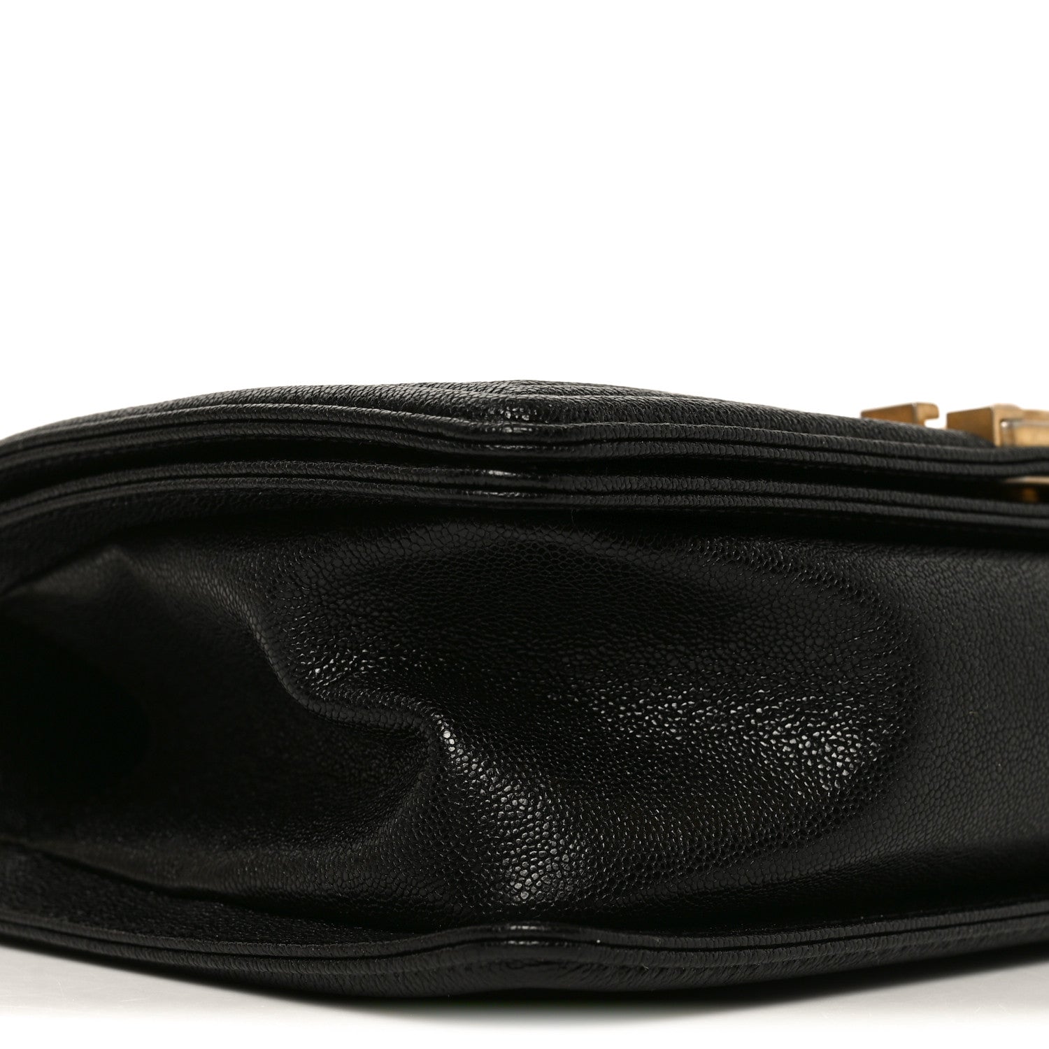 Chanel Caviar Chevron Quilted Medium Boy Flap Black 9 of 11