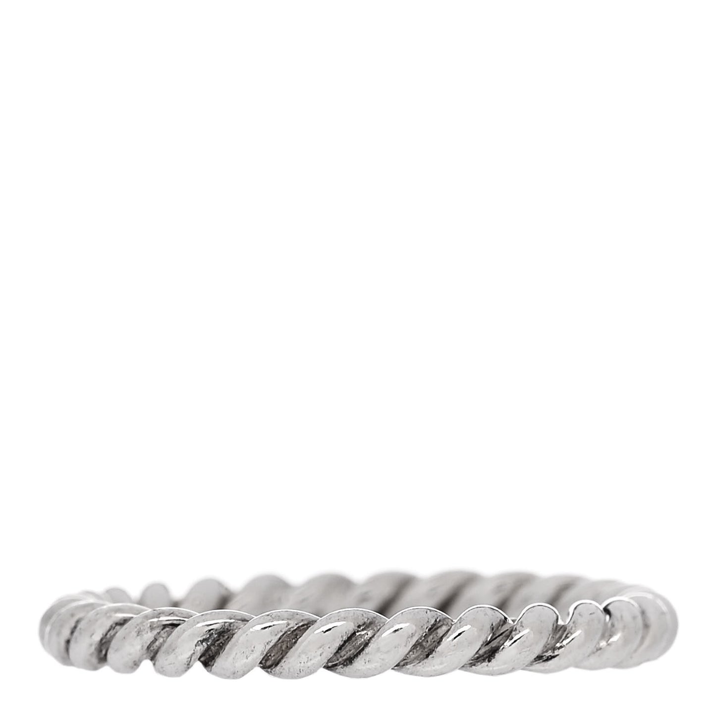 Sterling Silver Twist Rope Ring 50 5.5