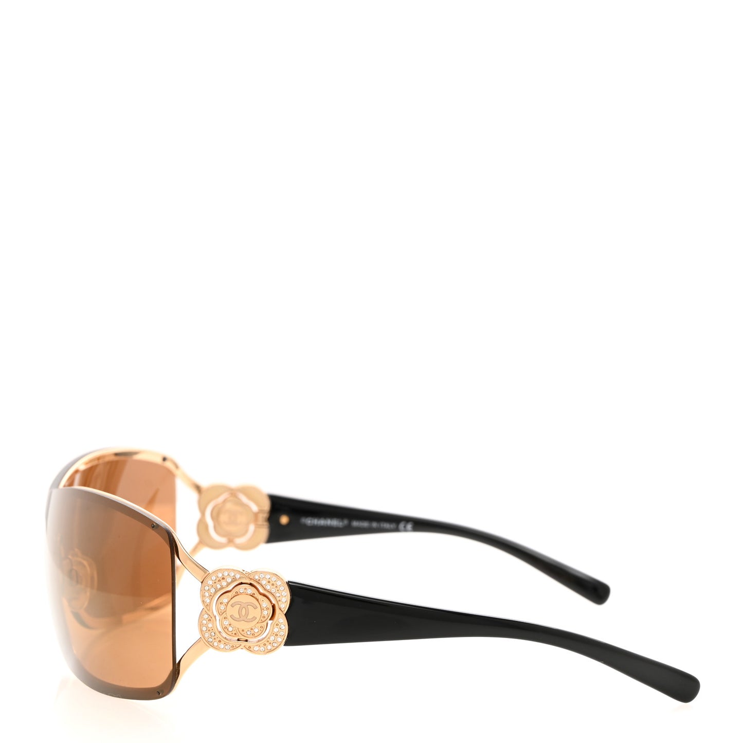 Swarovski Crystal Camellia CC Sunglasses 4164-B Bronze