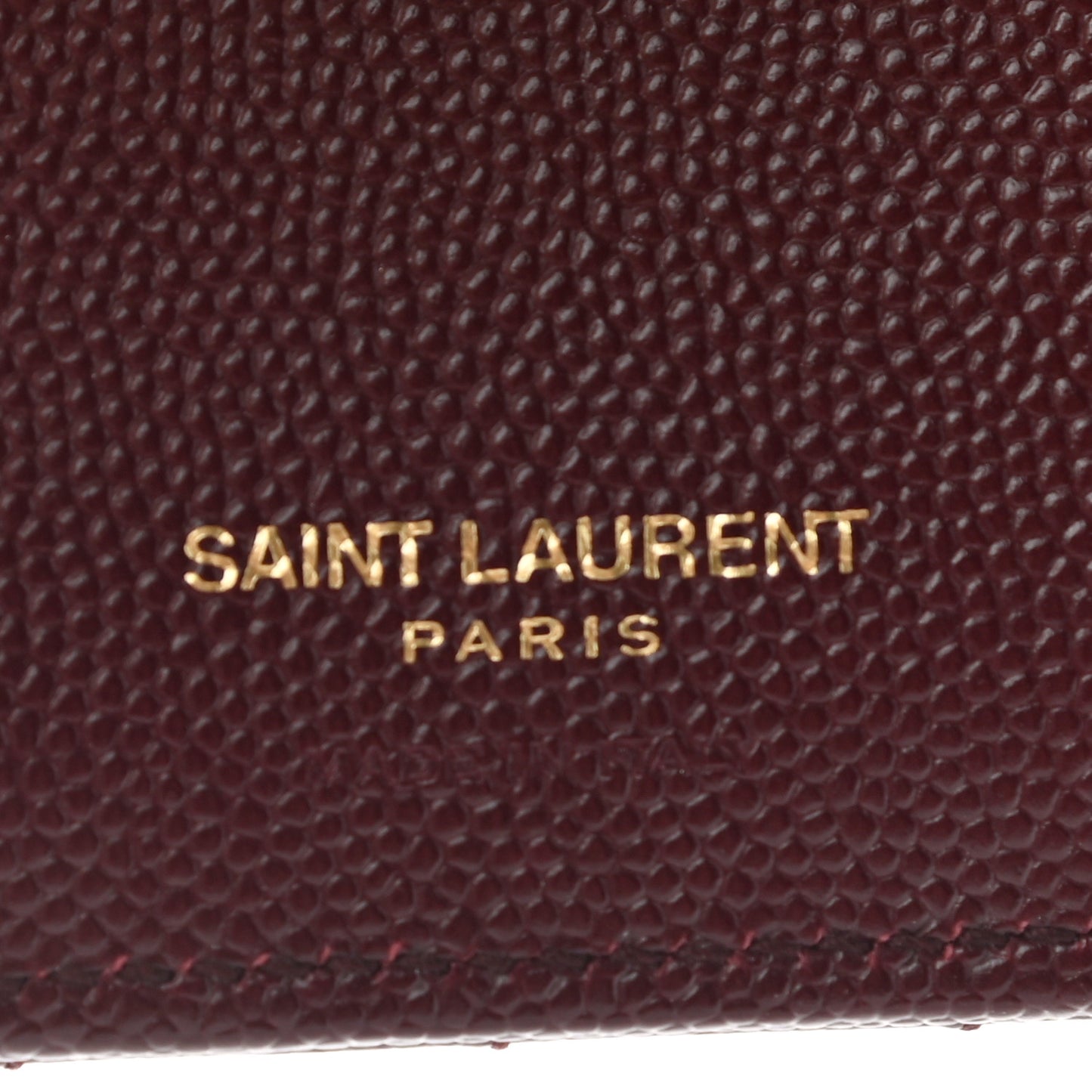 Grain De Poudre Matelasse Chevron Monogram Zipped Card Case Palissandre