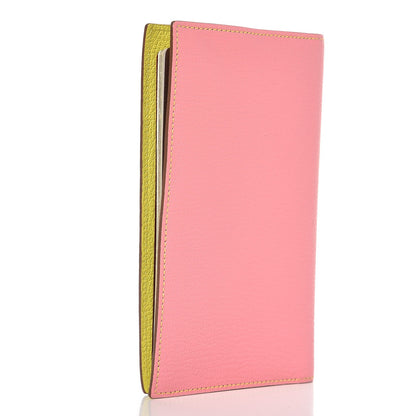 Hermes Chevre Mysore Vision II Agenda Cover Rose Confetti Soufre 3 of 9