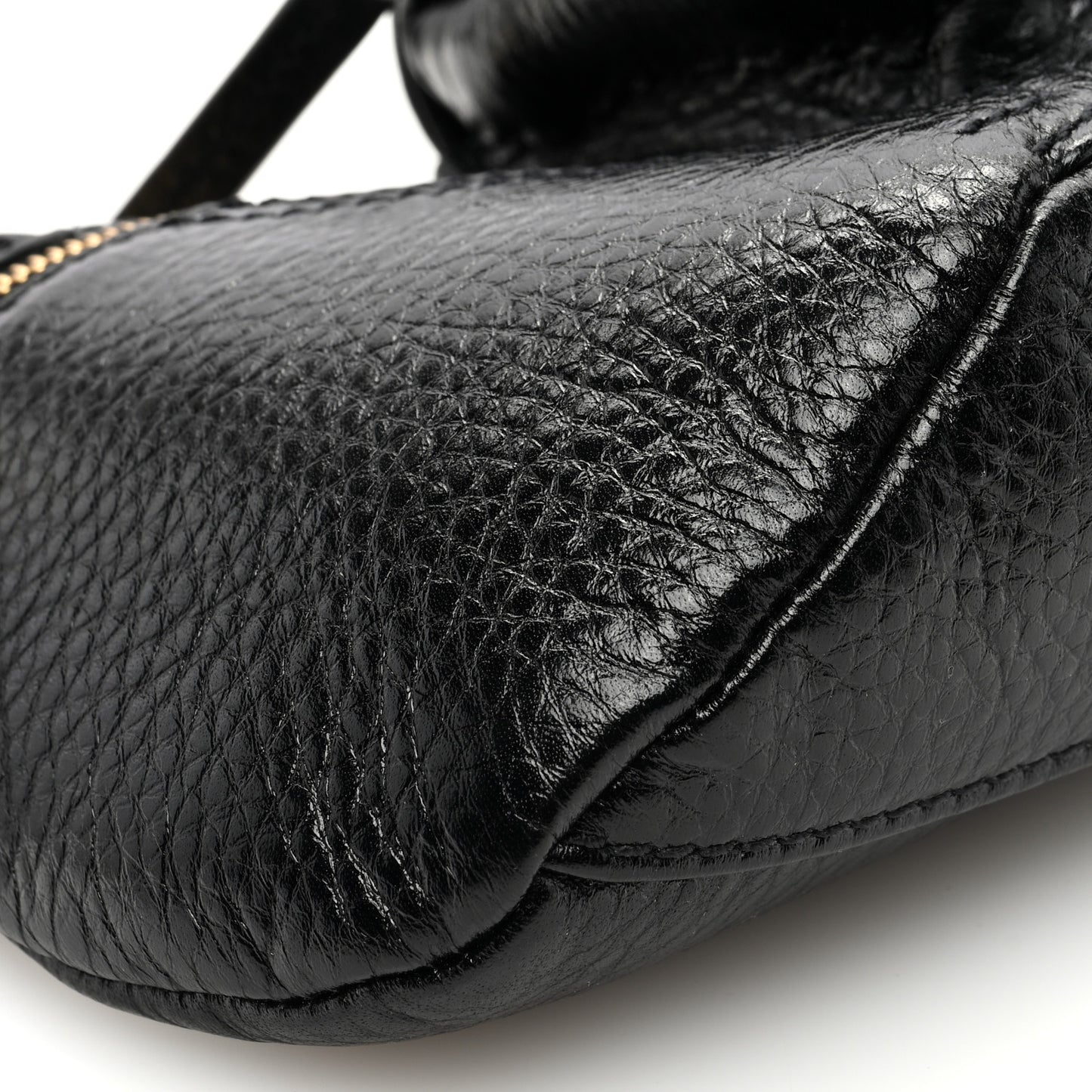Grained Calfskin The 99 Shoulder Bag Black