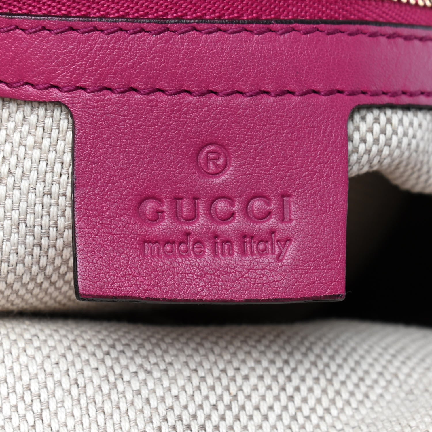 Gucci Patent Small Soho Shoulder Bag Bright Bougainvillea 8 of 9