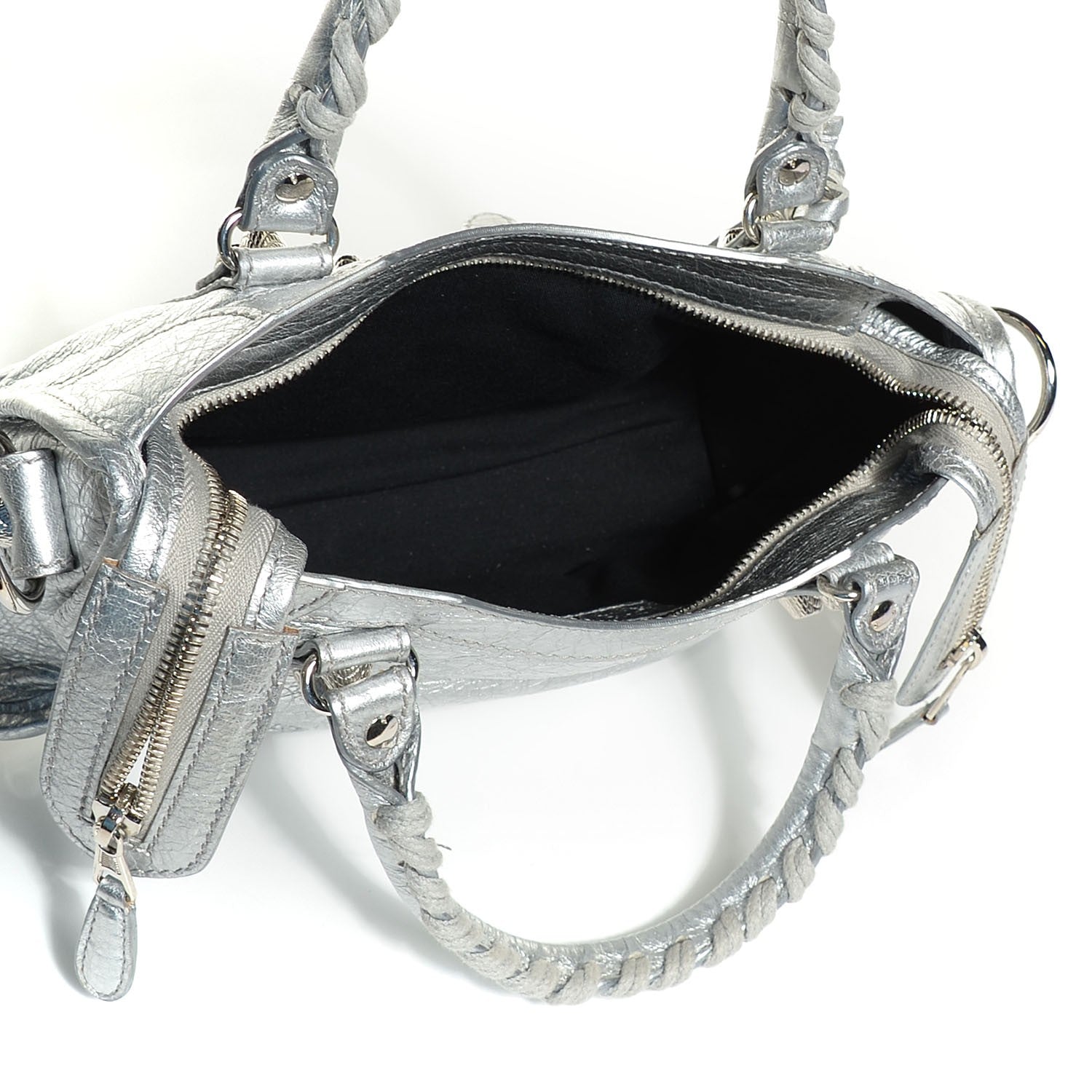 Balenciaga Agneau Giant 12 Silver Hardware Mini City Gris Aluminum 6 of 10