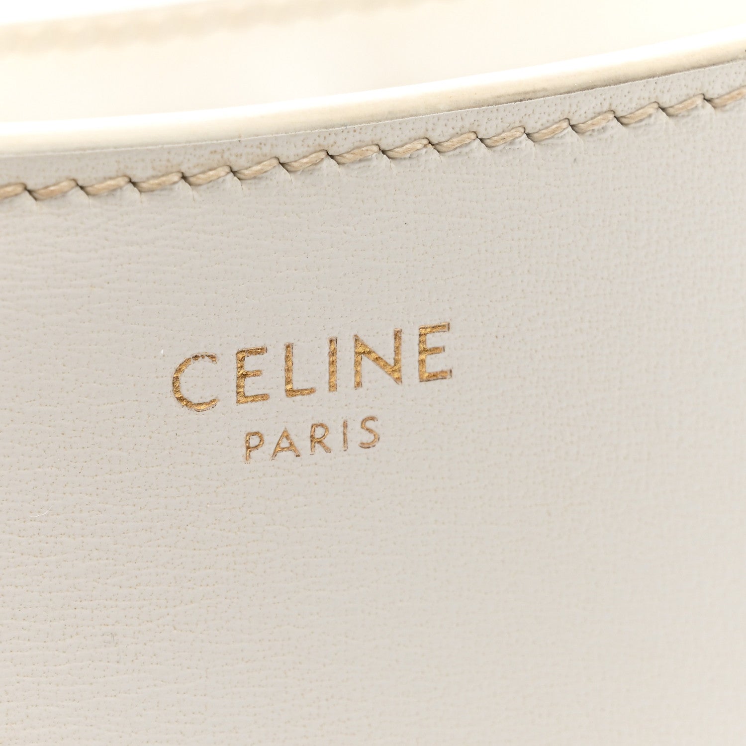Celine Shiny Calfskin Medium Croque Bag Artic White 6 of 18