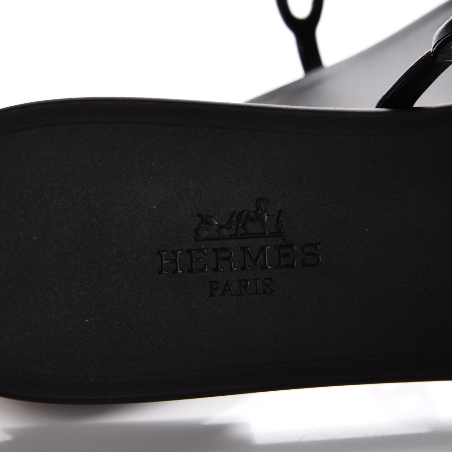 Rubber Chaine d'Ancre Rivage Sandals 38 Black