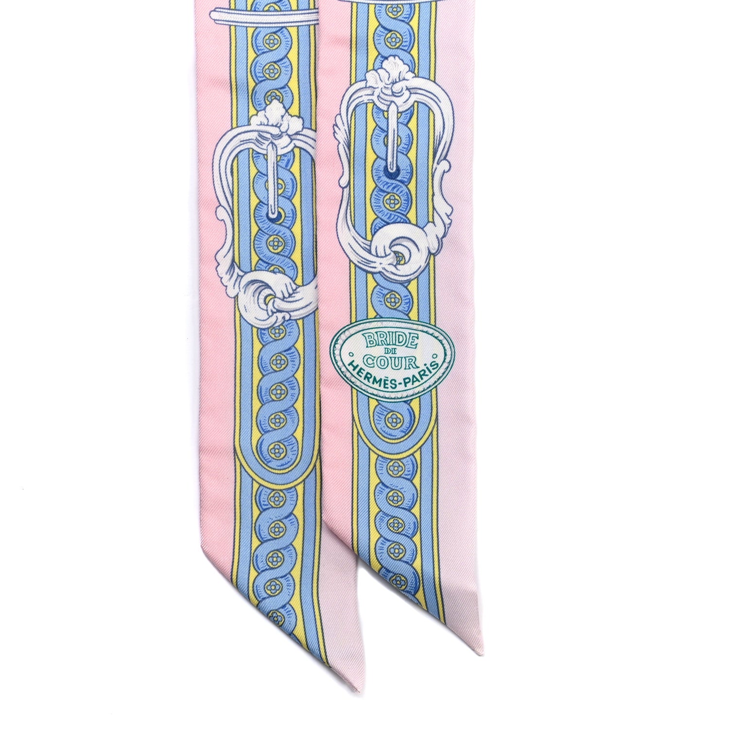 Hermes Silk Bride De Cour Twilly Rose Pale Ciel 2 of 4