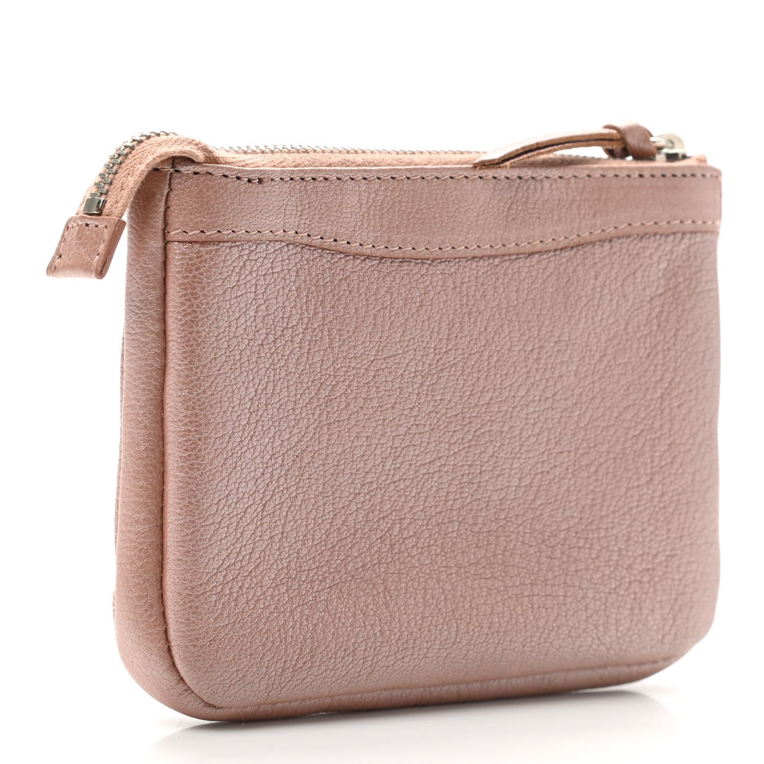 Balenciaga Chevre Classic Silver Hardware M Porte-Monnaie Coin Purse Rose 3 of 7