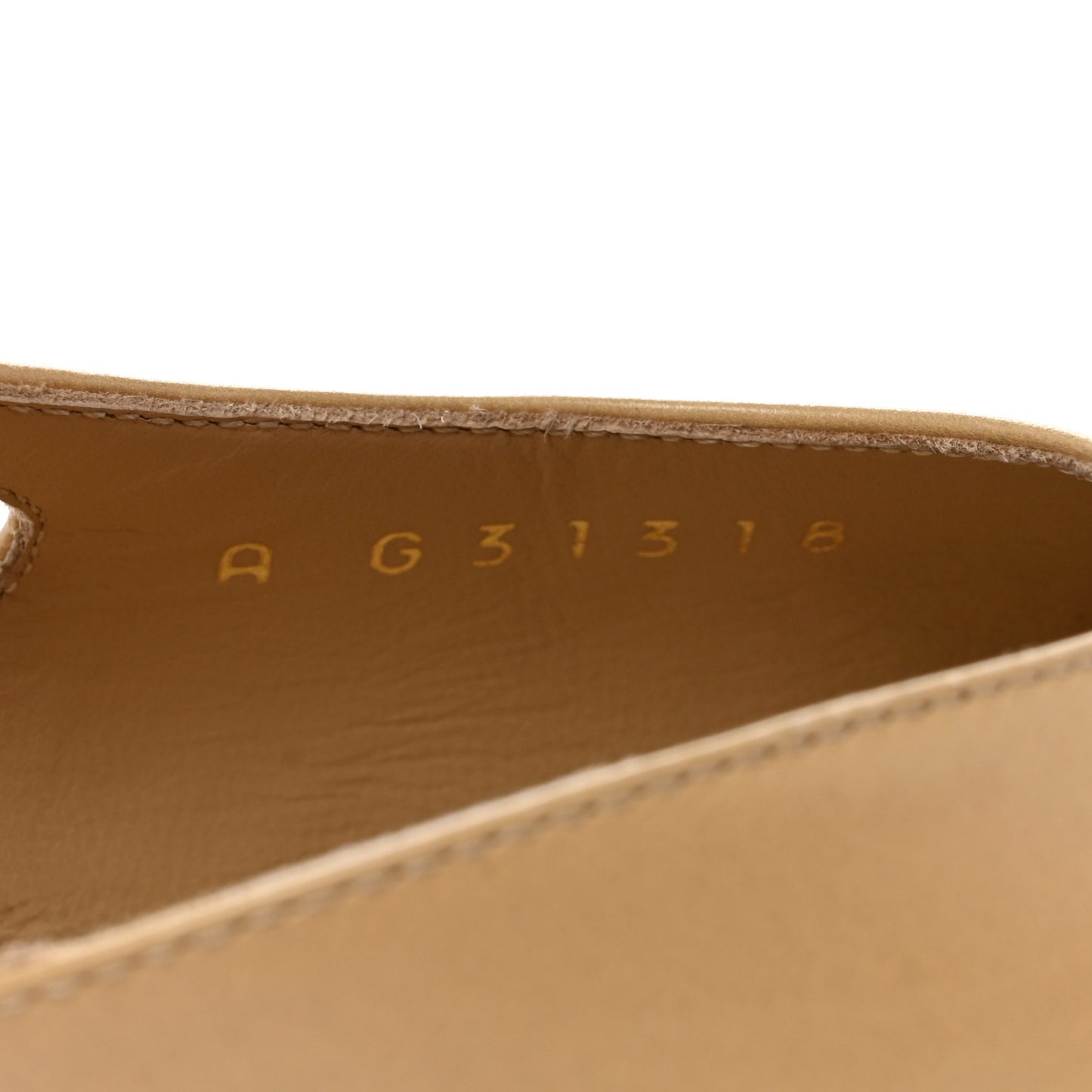Goatskin Grosgrain Cap Toe CC Slingback Pumps 36 Beige Black