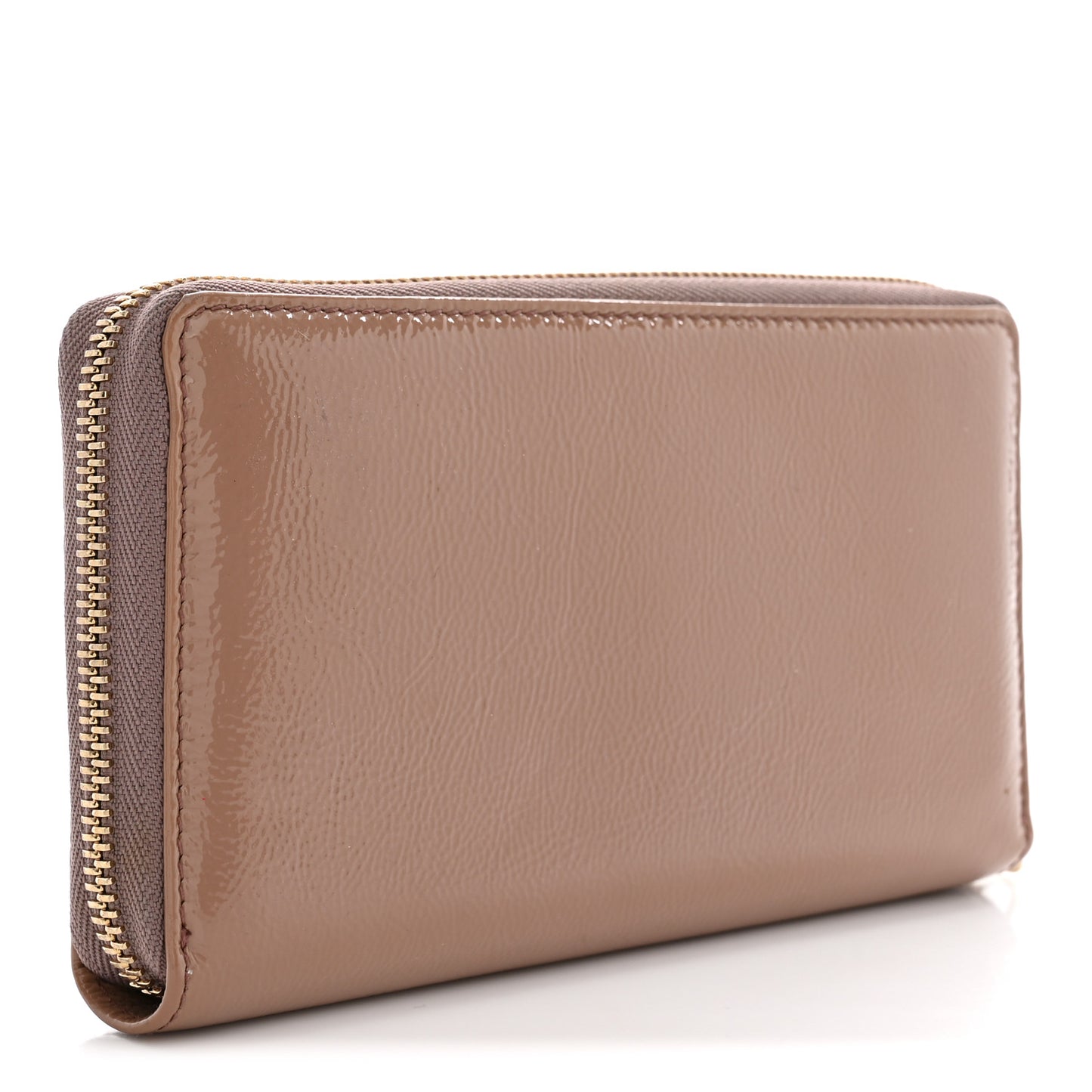 Patent Soho Zip Around Wallet Dark Cipria