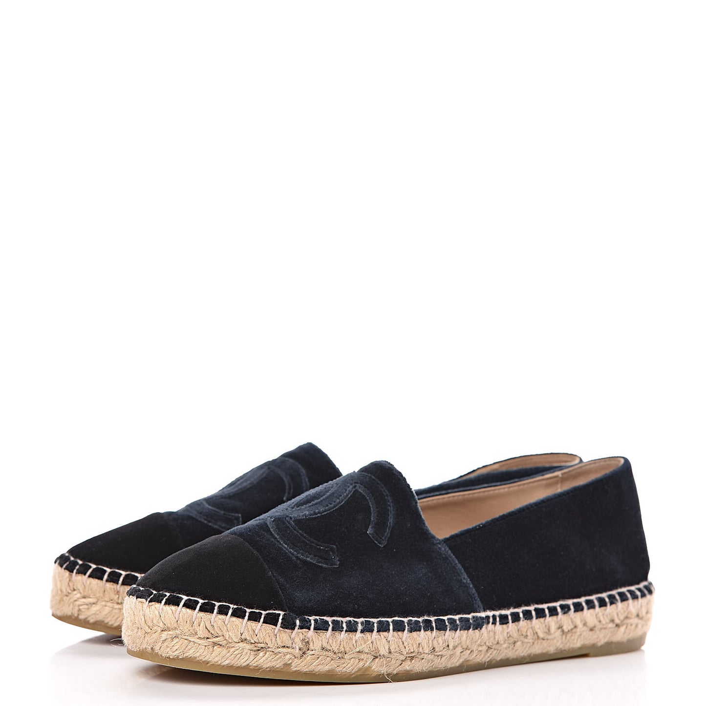 Velvet CC Espadrilles 39 Dark Navy Black