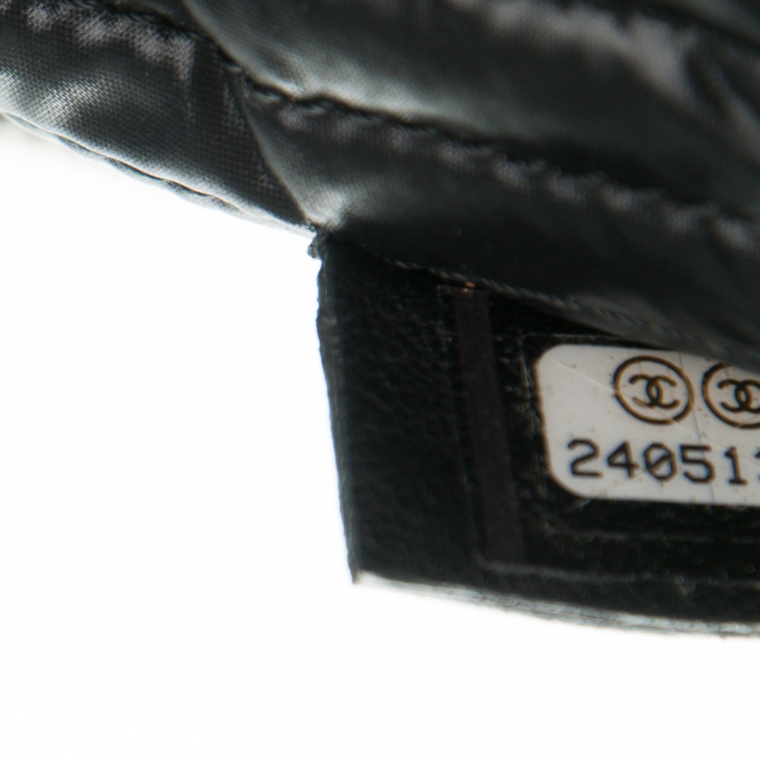 Chanel Calfskin Chevron Medium Boy Cosmetic Case Black 7 of 7