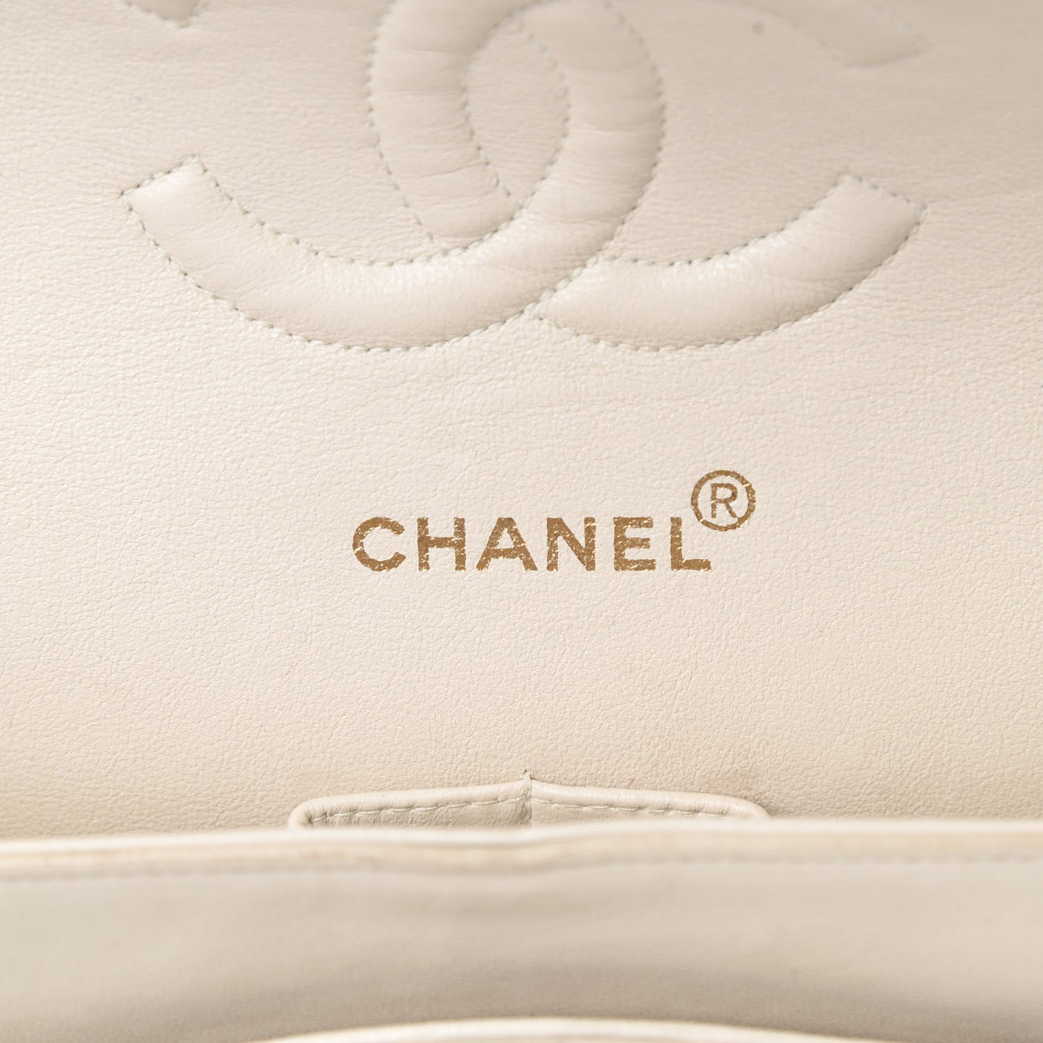 Chanel Lambskin Quilted Medium Double Flap Beige 5 of 22
