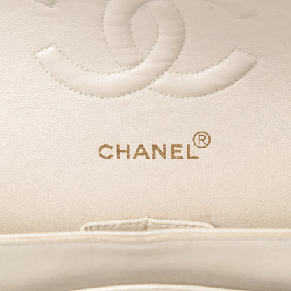 Chanel Lambskin Quilted Medium Double Flap Beige 5 of 22