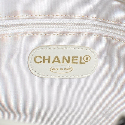 Chanel Lambskin Chain CC Tote White 9 of 10