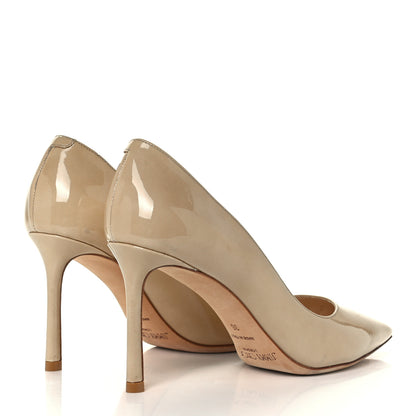 Jimmy Choo Patent Agnes 85 Pumps 36 Nude 4 of 10