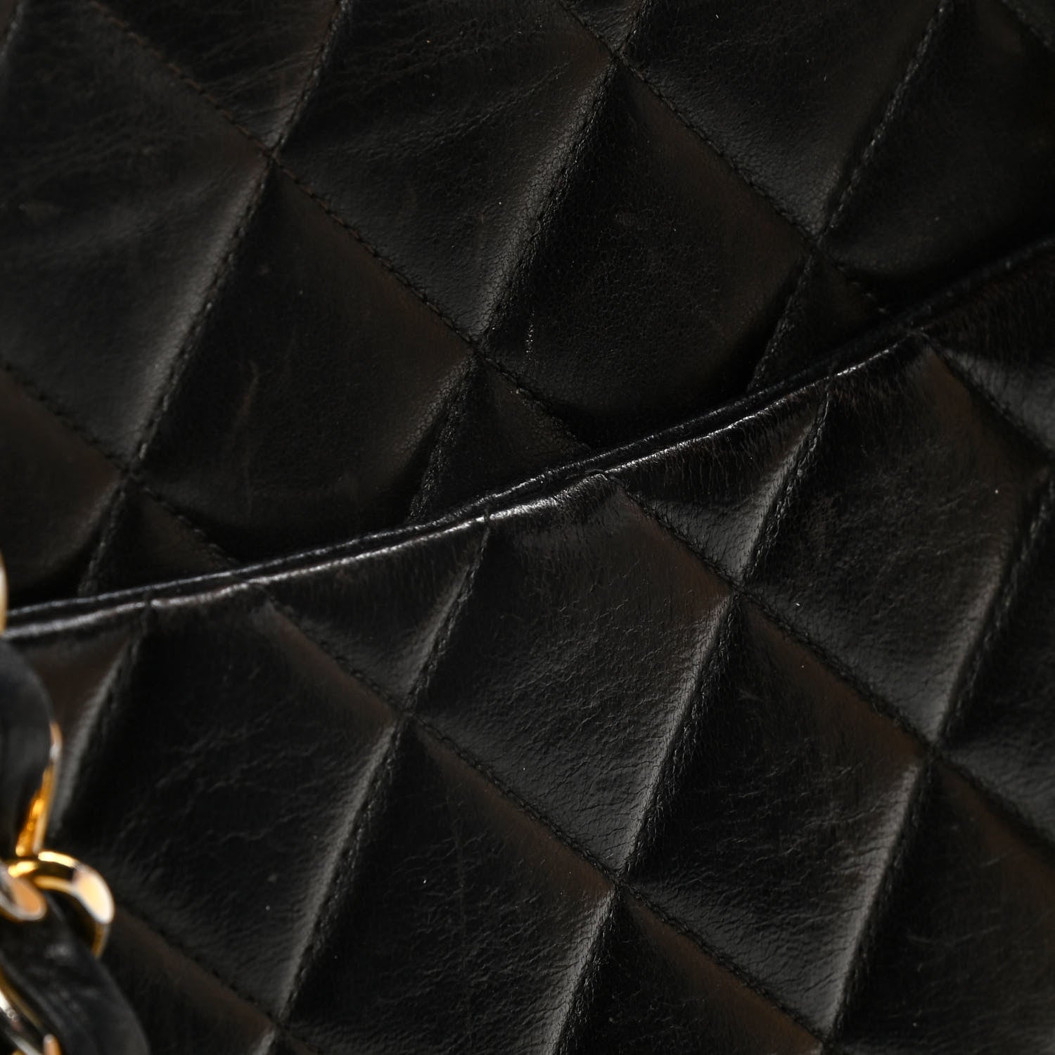 Chanel Lambskin Quilted XL Jumbo Single Flap Black 19 of 21