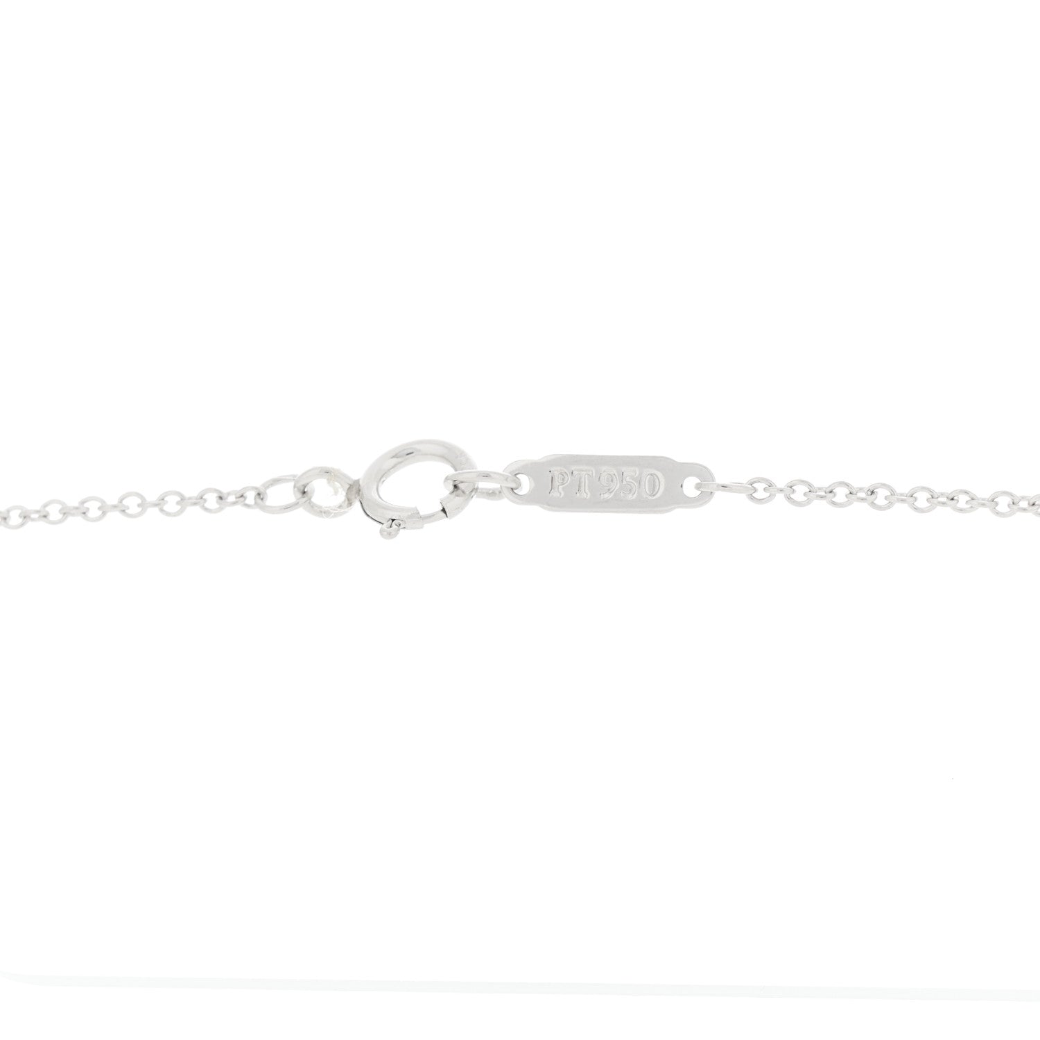 Tiffany Platinum Diamond Schlumberger Lynn Pendant Necklace 4 of 5