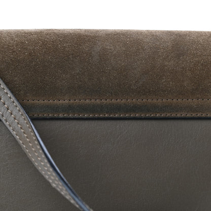 Chloe Suede Calfskin Small Faye Shoulder Bag Deep Forest 6 of 7