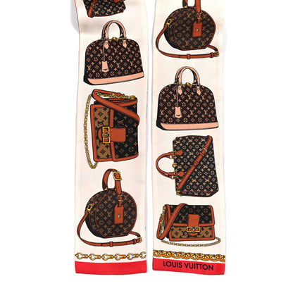 Louis Vuitton Silk Monogram Tribute To Bandeau Red 3 of 4