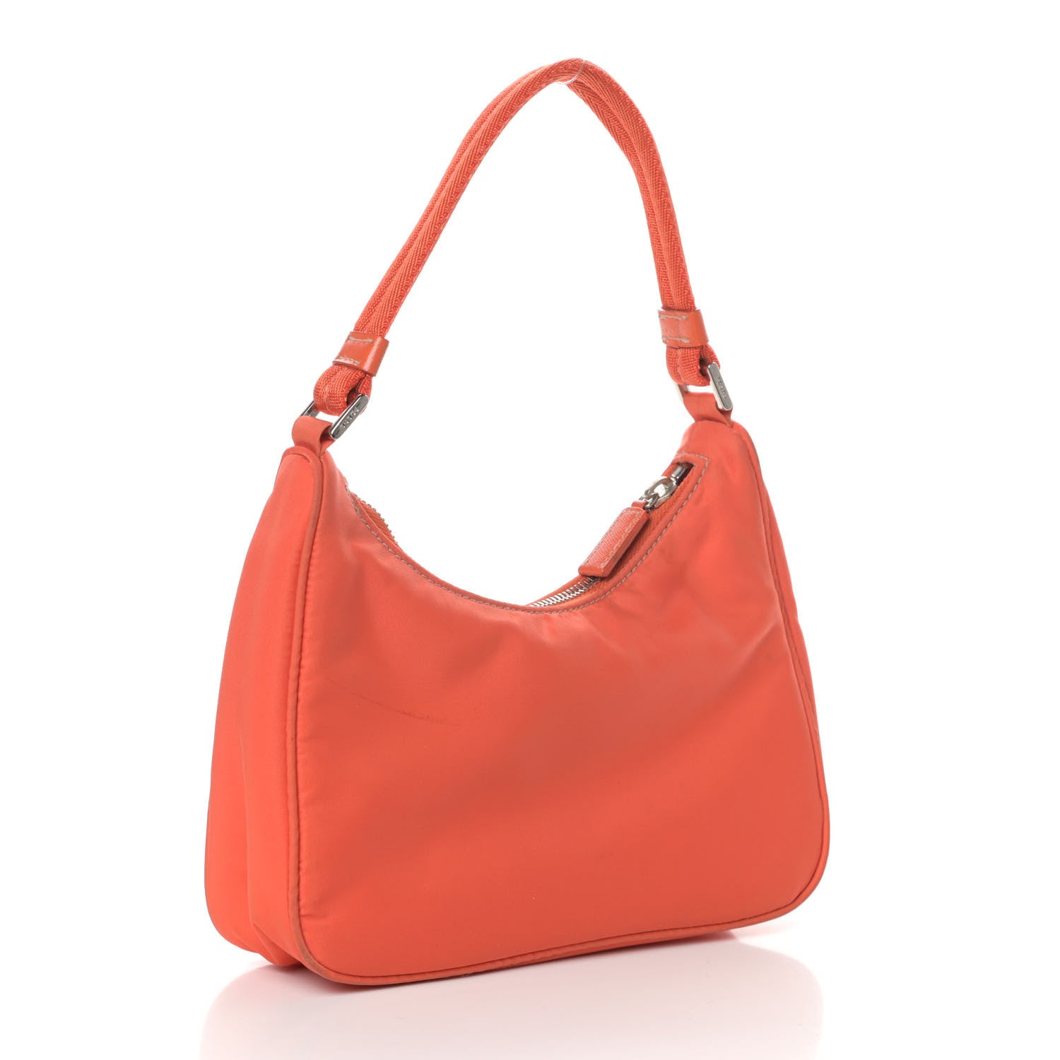 Prada Tessuto Nylon Sport Shoulder Bag Orange 3 of 10