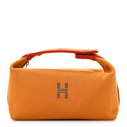 Hermes Canvas Small Bride-A-Brac Pouch Ochre 1 of 8
