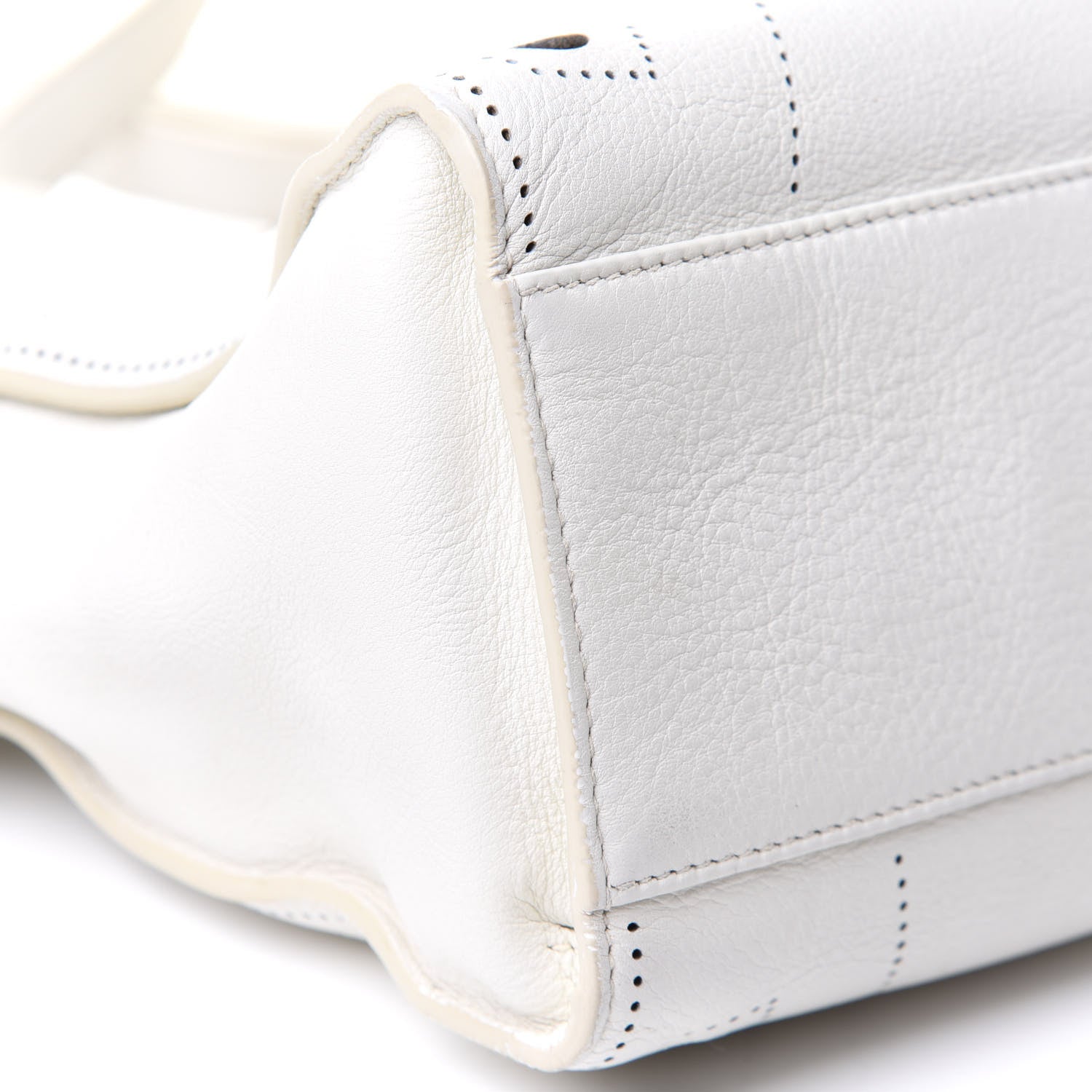 Balenciaga Veau Soyeux Perforated Blackout Hardware S City White 17 of 29