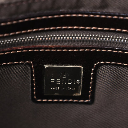 Fendi Satin Lizard Beaded Baguette Grey Orange 6 of 9