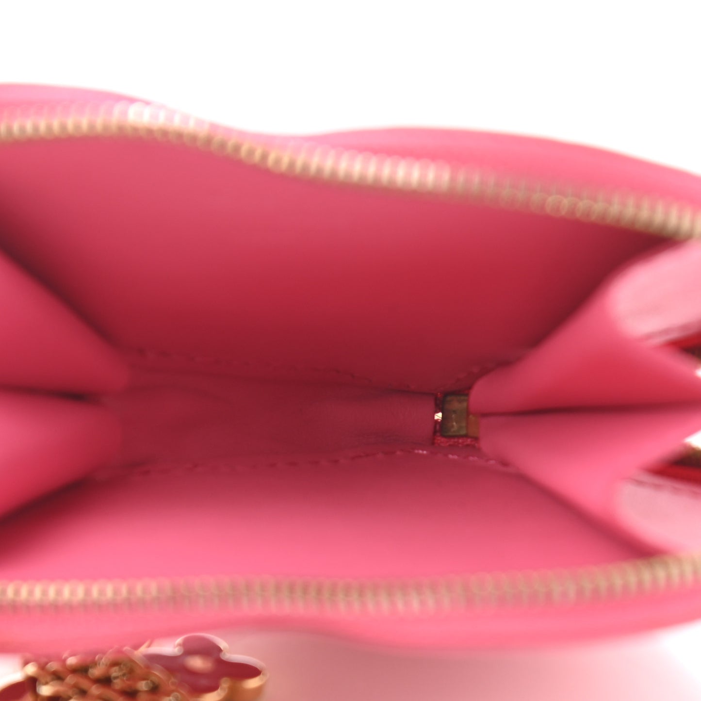 Vernis Heart Coin Purse Framboise