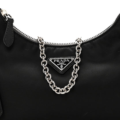 Prada Nylon Re-Edition 2005 Shoulder Bag Black 7 of 9